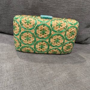 Serpui Marie Straw Clutch